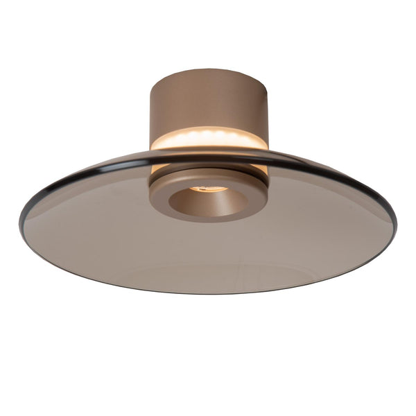 Lucide SANTIAGO dimbare LED-plafondlamp Ø 23 cm, 10 W, 2700–4000 K, amber