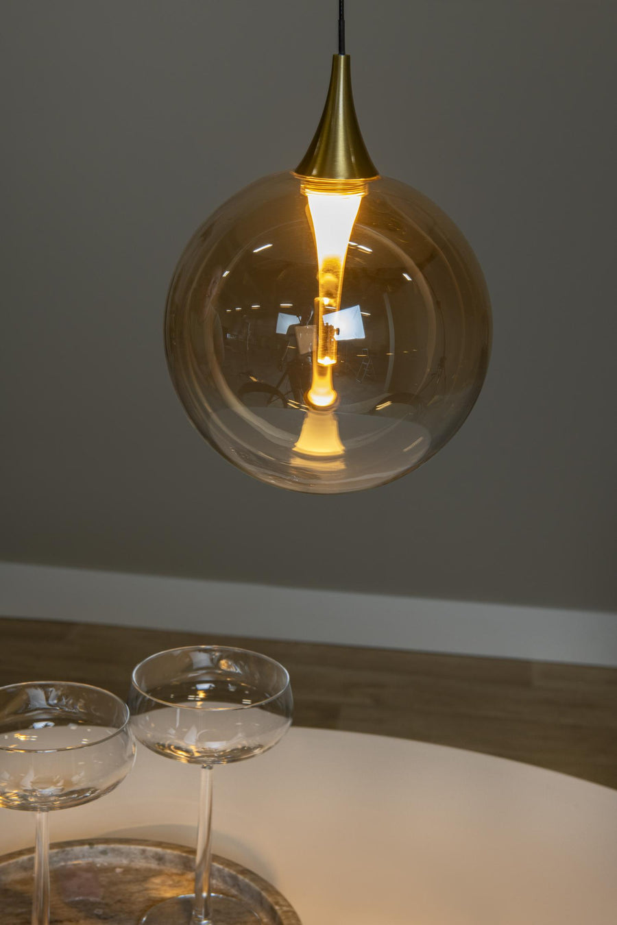 Lucide GISELA dimbare LED-hanglamp Ø 16 cm, 5 W, amber