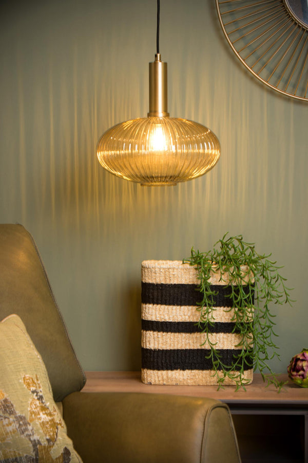 Lucide MALOTO hanglamp Ø 30 cm, E27, amber