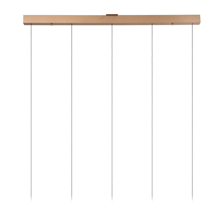 Lucide SANTIAGO dimbare LED-hanglamp 5 × 10 W, 2700–4000 K, amber