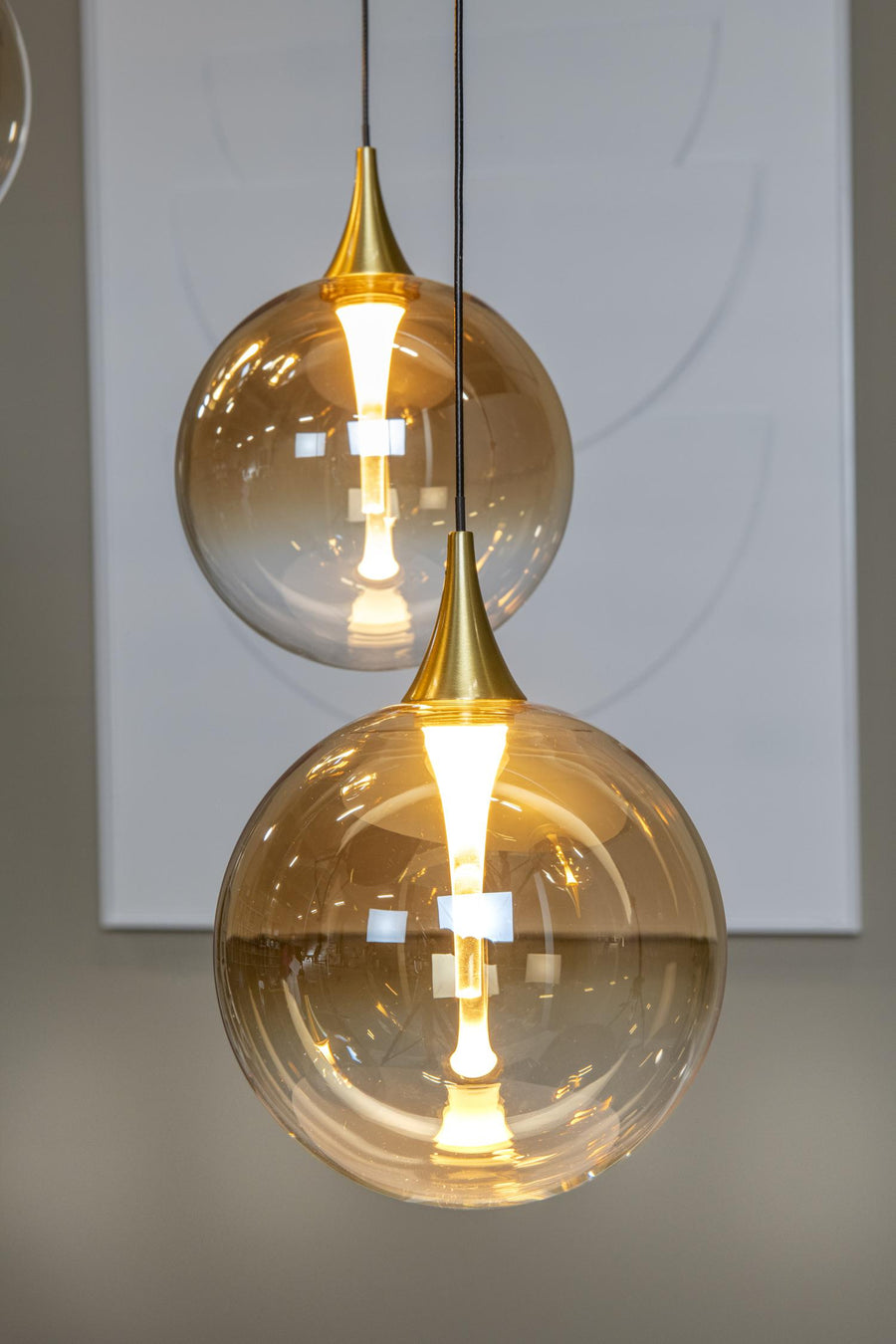Lucide GISELA dimbare LED-hanglamp Ø 48 cm, 5 × 3,8 W, amber
