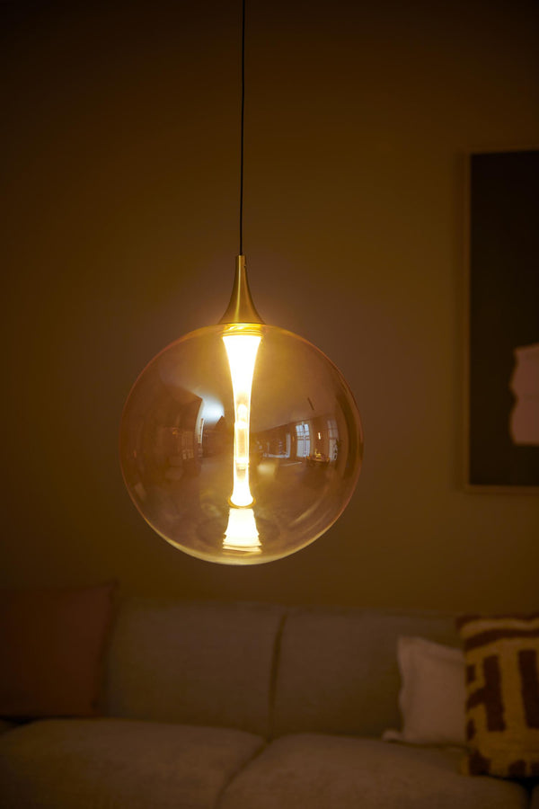 Lucide GISELA dimbare LED-hanglamp Ø 30 cm, 9,4 W, amber