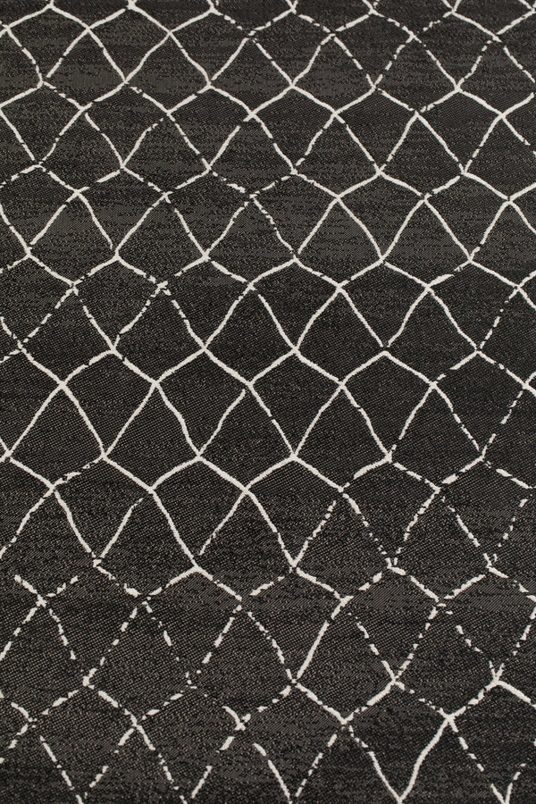 Buitenvloerkleed Crossley 170x240 Zwart