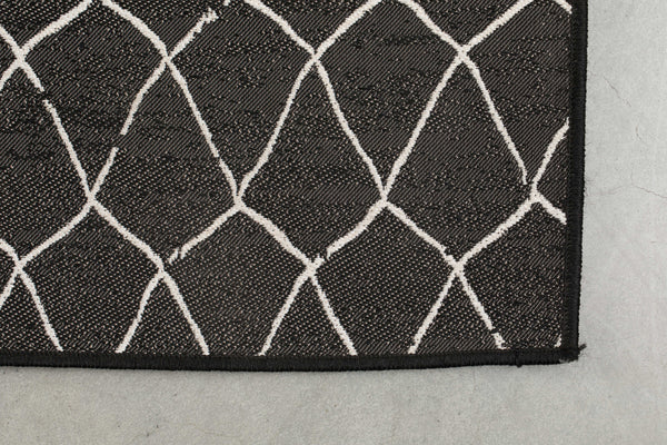 Buitenvloerkleed Crossley 170x240 Zwart