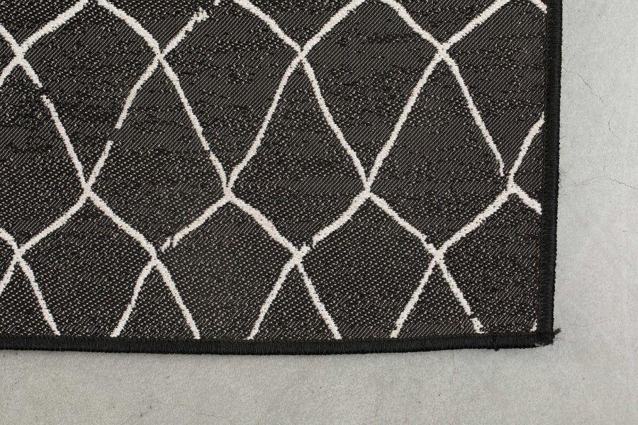 Buitenvloerkleed Crossley 170x240 Zwart