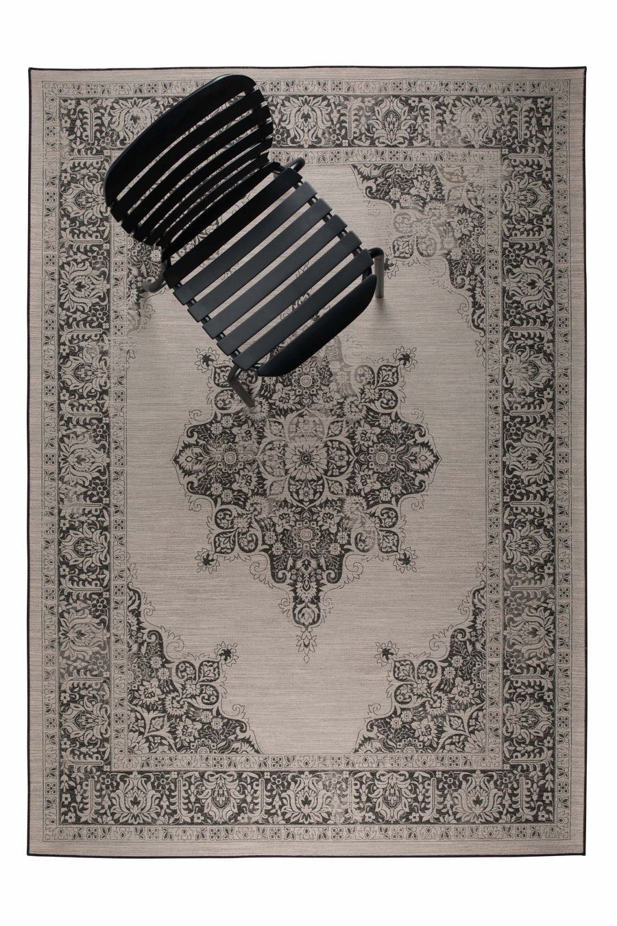 Buitenvloerkleed Coventry 170x240 Zwart