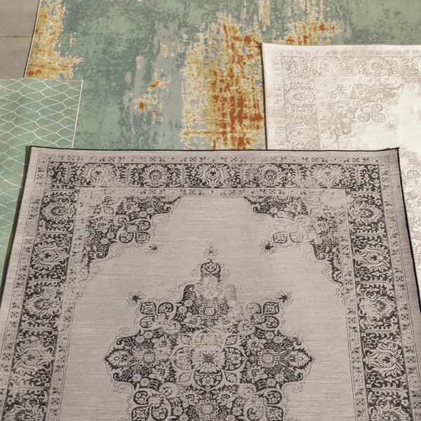 Buitenvloerkleed Coventry 170x240 Zwart
