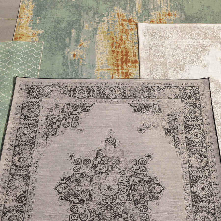 Buitenvloerkleed Coventry 170x240 Zwart