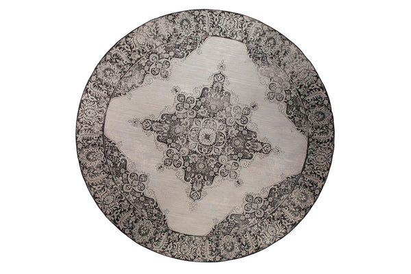 Buitenvloerkleed Coventry Rond 200 Zwart