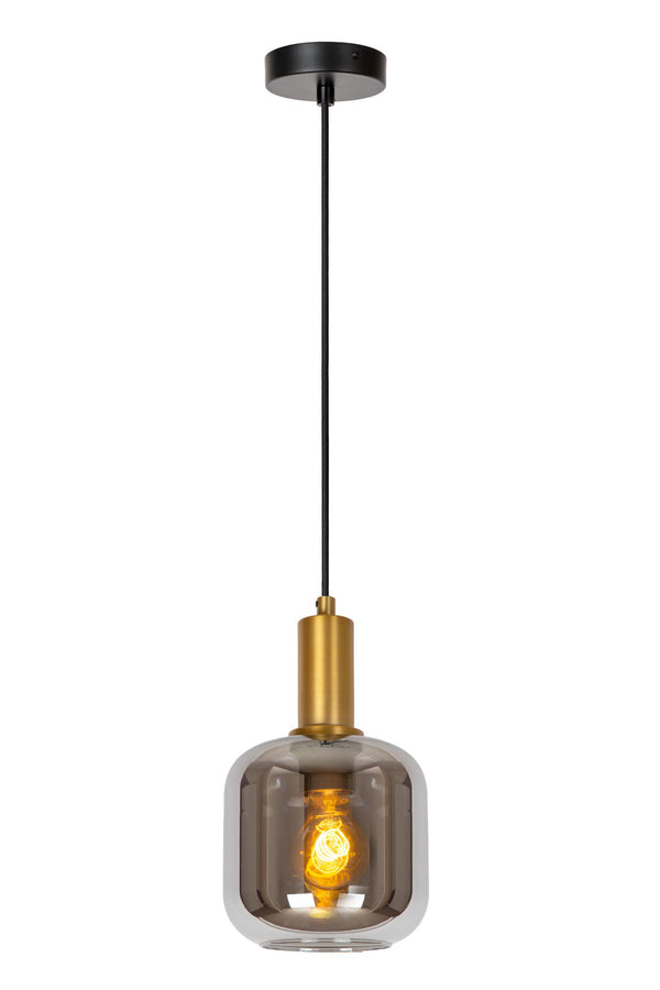 Lucide JOANET hanglamp Ø 16 cm, E27, rookgrijs