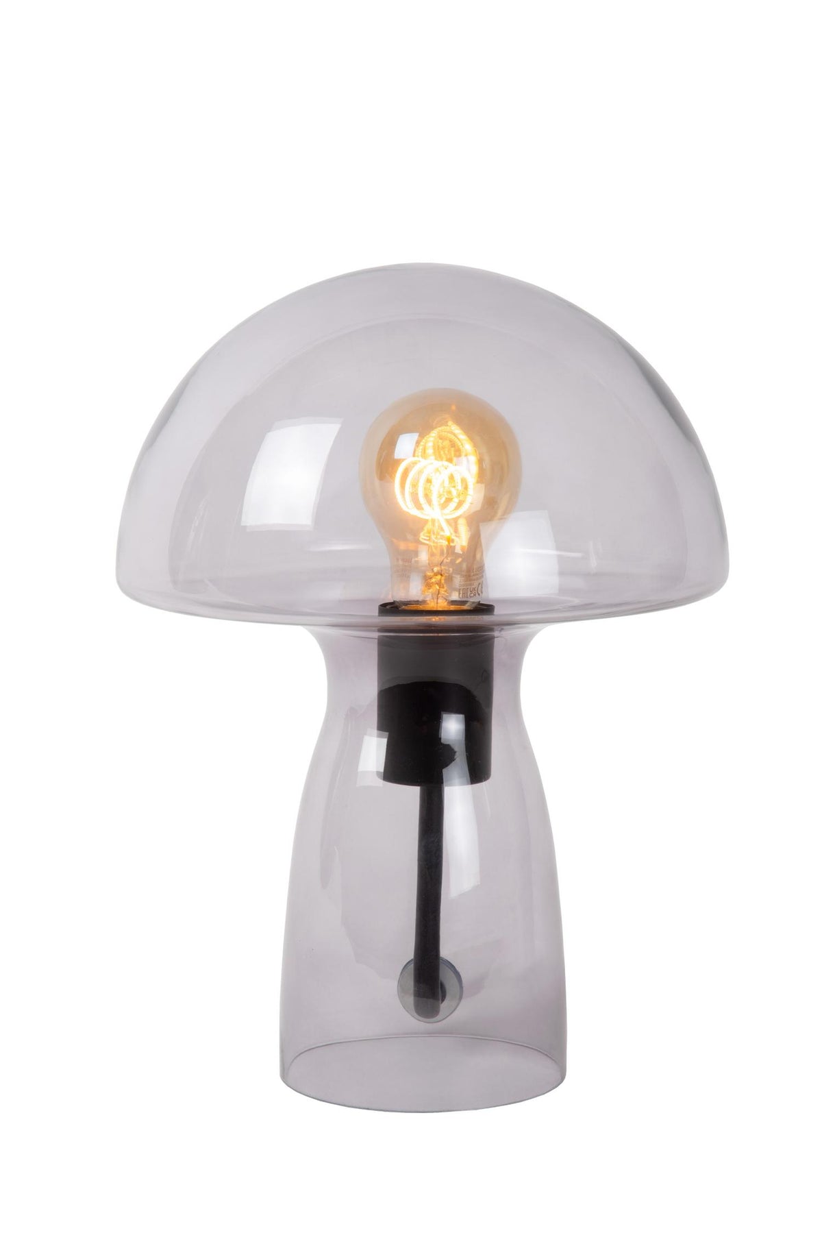 Lucide FUNGO tafellamp E27, rookgrijs