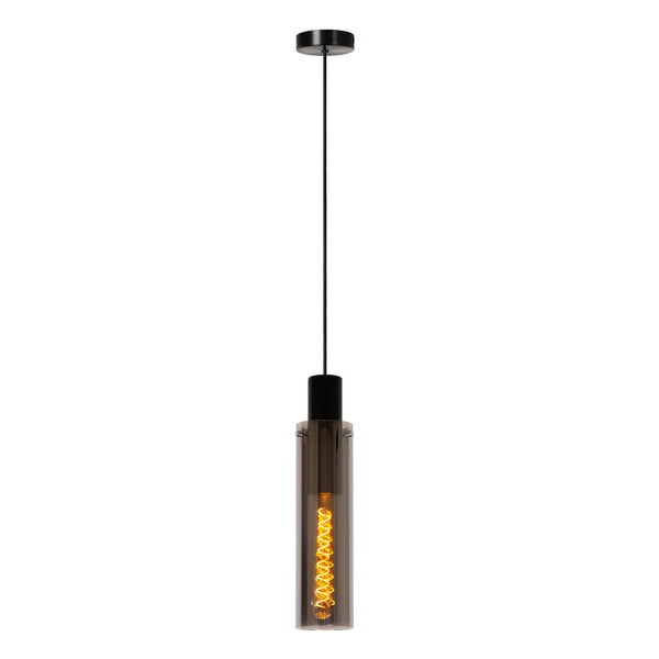 Lucide ORLANDO hanglamp Ø 10 cm, E27, rookgrijs
