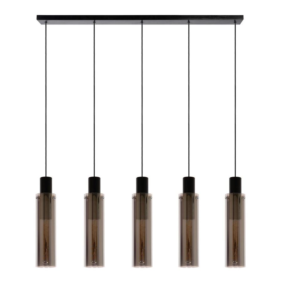 Lucide ORLANDO hanglamp 5 × E27, rookgrijs