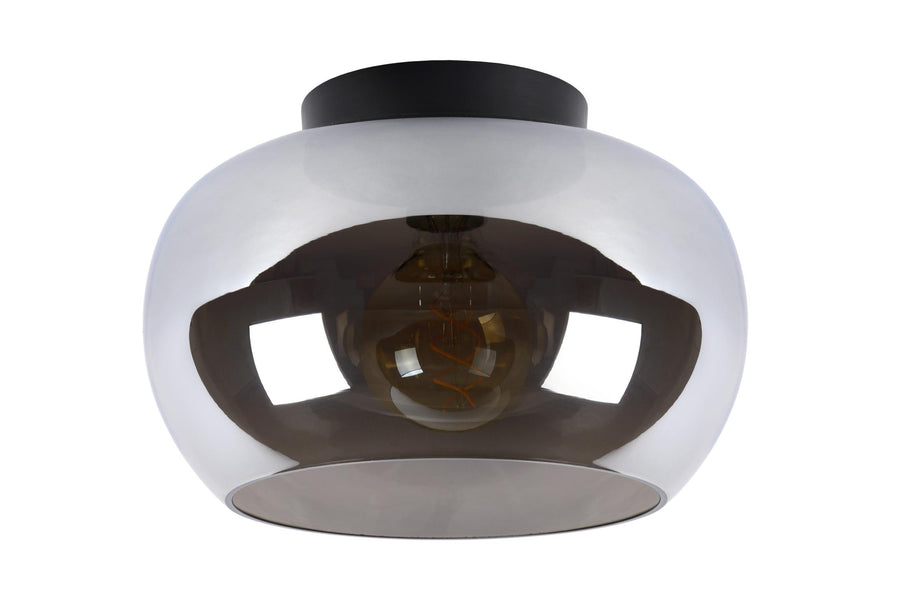 Lucide JUDI plafondlamp Ø 30,5 cm, E27, rookgrijs