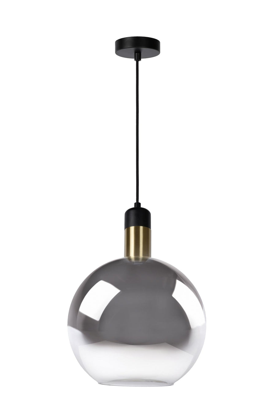 Lucide JULIUS hanglamp Ø 28 cm, E27, rookgrijs