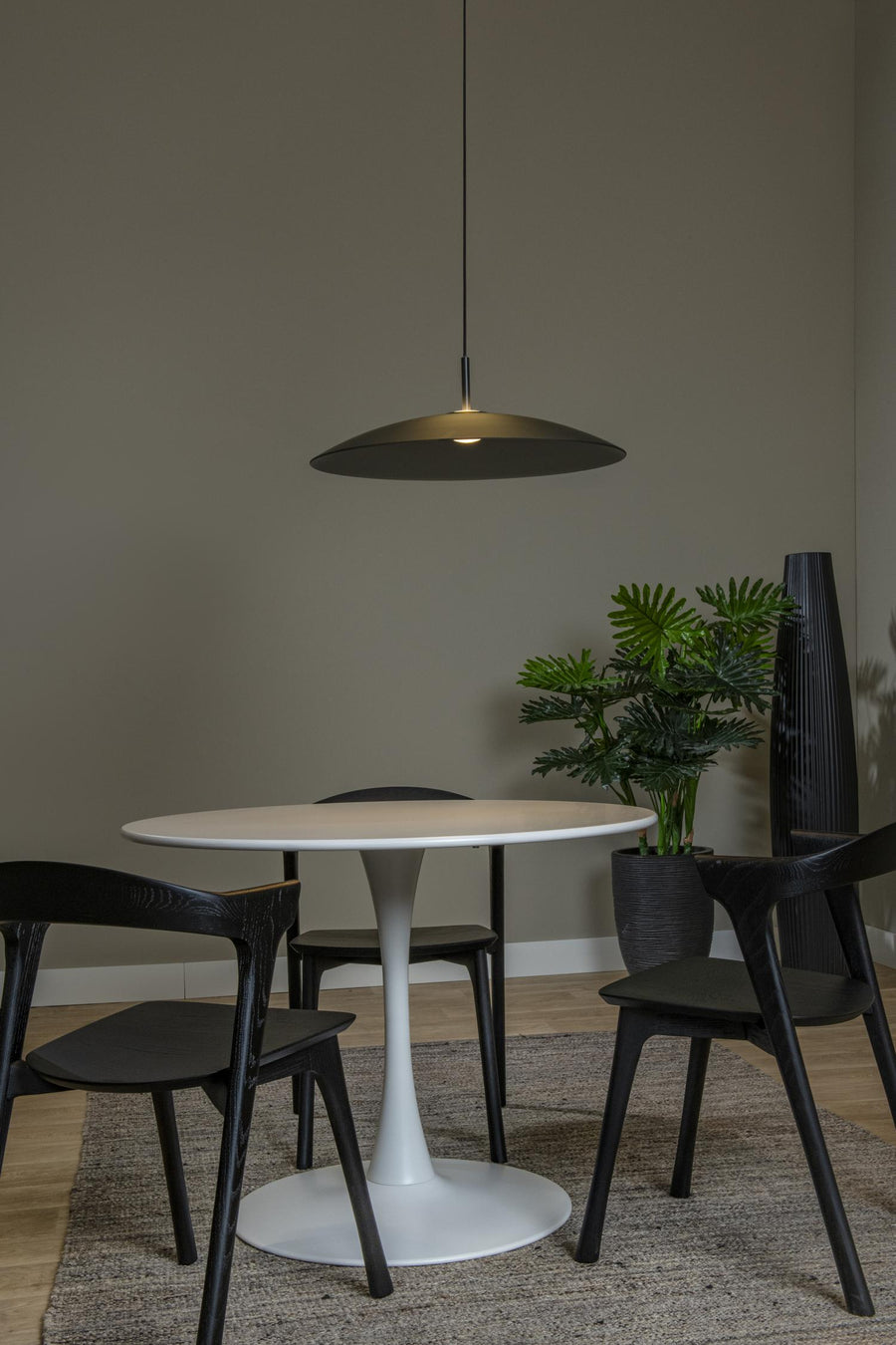Lucide MENGA dimbare LED-hanglamp Ø 60 cm, 18,6 W, rookgrijs