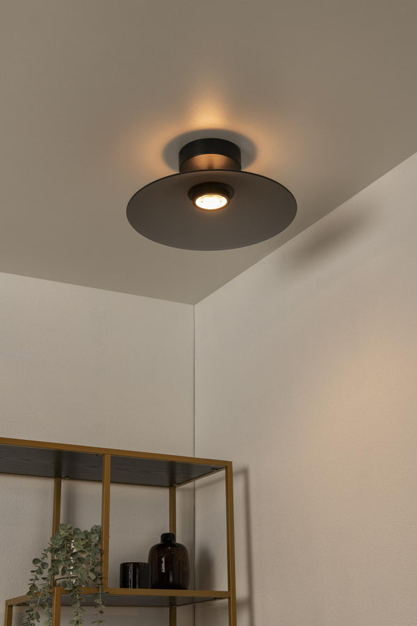 Lucide MENGA dimbare LED-plafondlamp Ø 40 cm, 11 W, rookgrijs