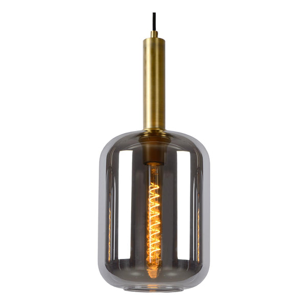 Lucide JOANET hanglamp 3 × E27, rookgrijs