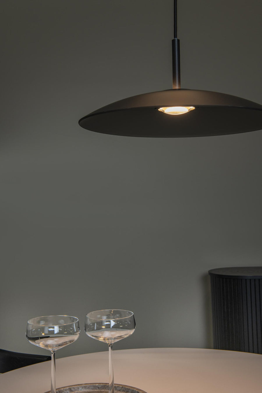 Lucide MENGA dimbare LED-hanglamp Ø 40 cm, 11 W, rookgrijs