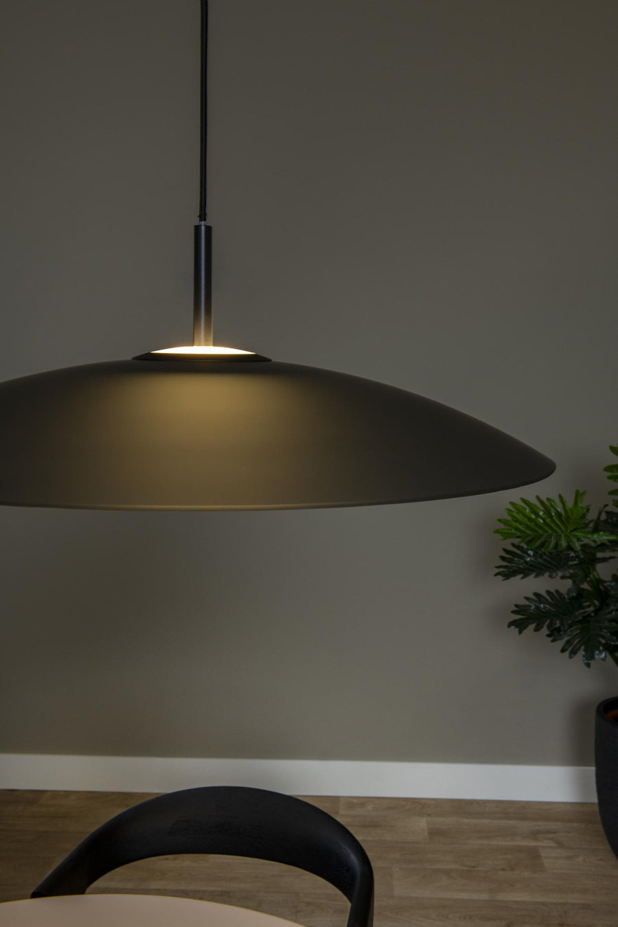 Lucide MENGA dimbare LED-hanglamp Ø 60 cm, 18,6 W, rookgrijs