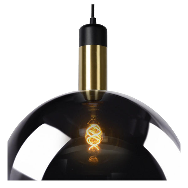 Lucide JULIUS hanglamp Ø 20 cm, E27, rookgrijs