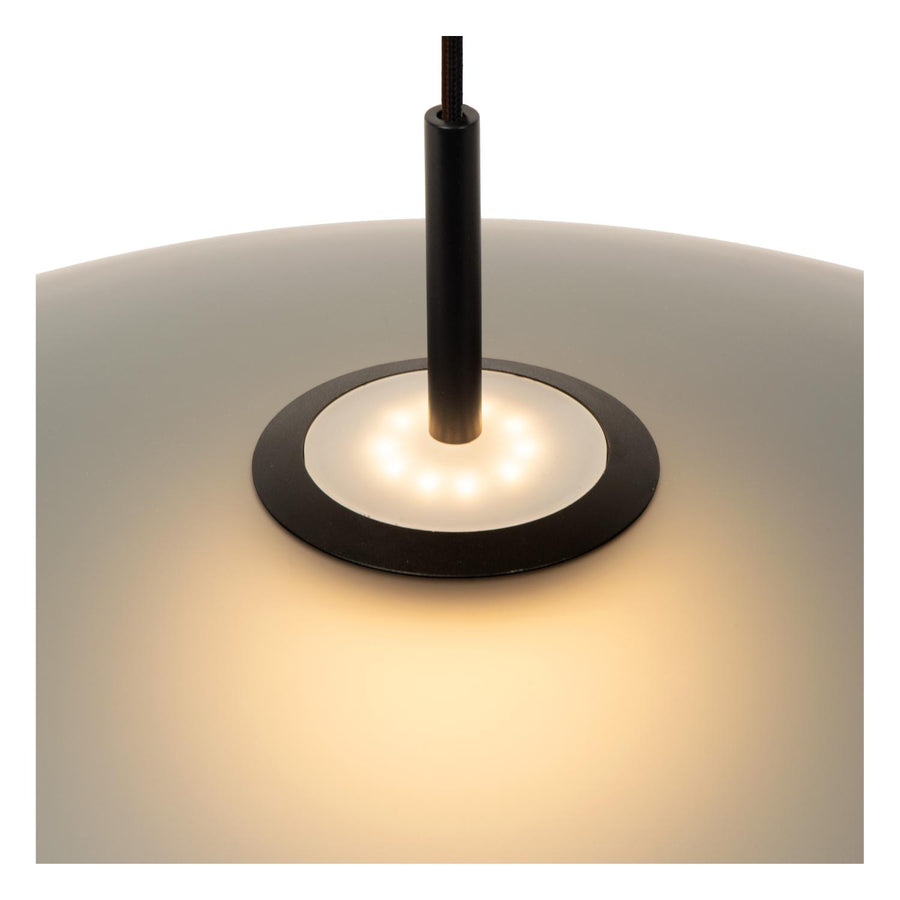 Lucide MENGA dimbare LED-hanglamp Ø 60 cm, 18,6 W, rookgrijs