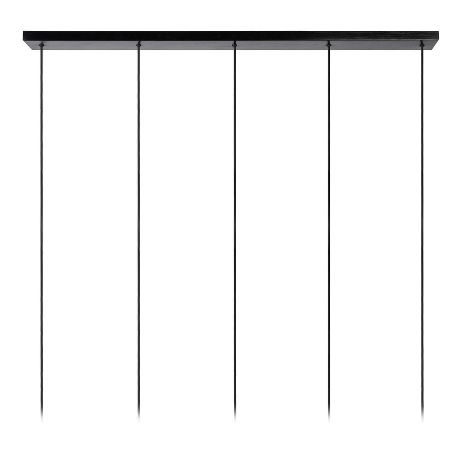 Lucide ORLANDO hanglamp 5 × E27, rookgrijs