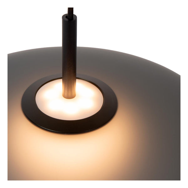 Lucide MENGA dimbare LED-hanglamp Ø 40 cm, 11 W, rookgrijs