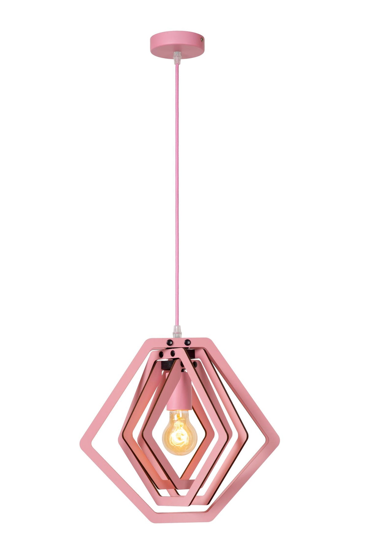 Lucide MAURO hanglamp E27, roze
