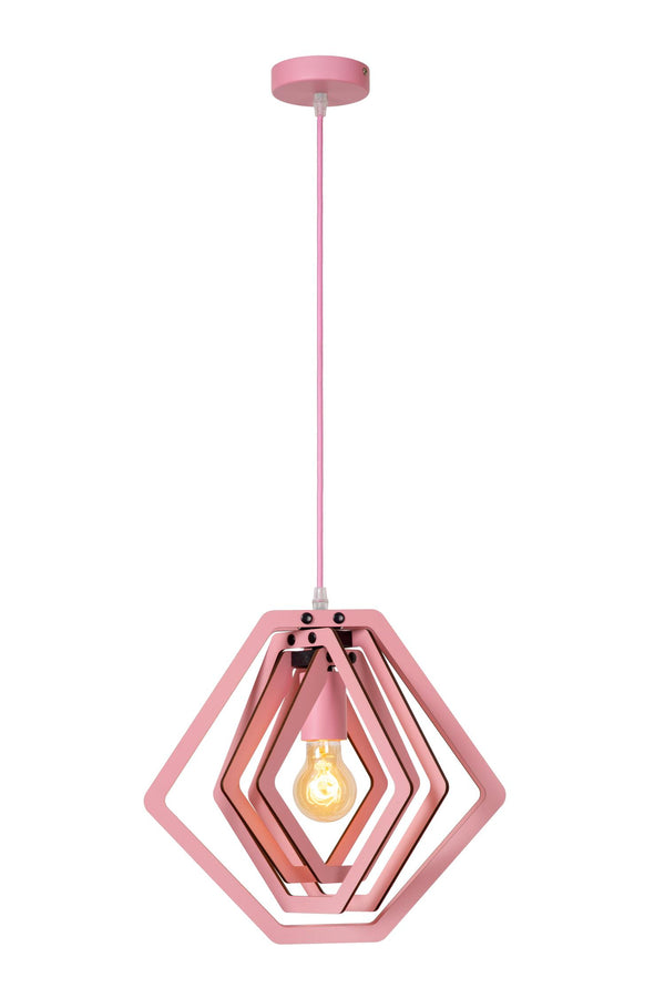 Lucide MAURO hanglamp E27, roze
