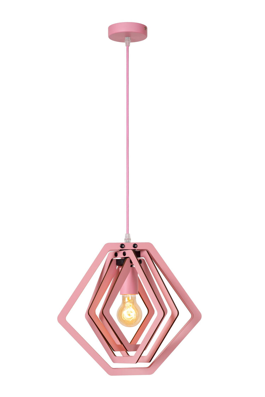 Lucide MAURO hanglamp E27, roze