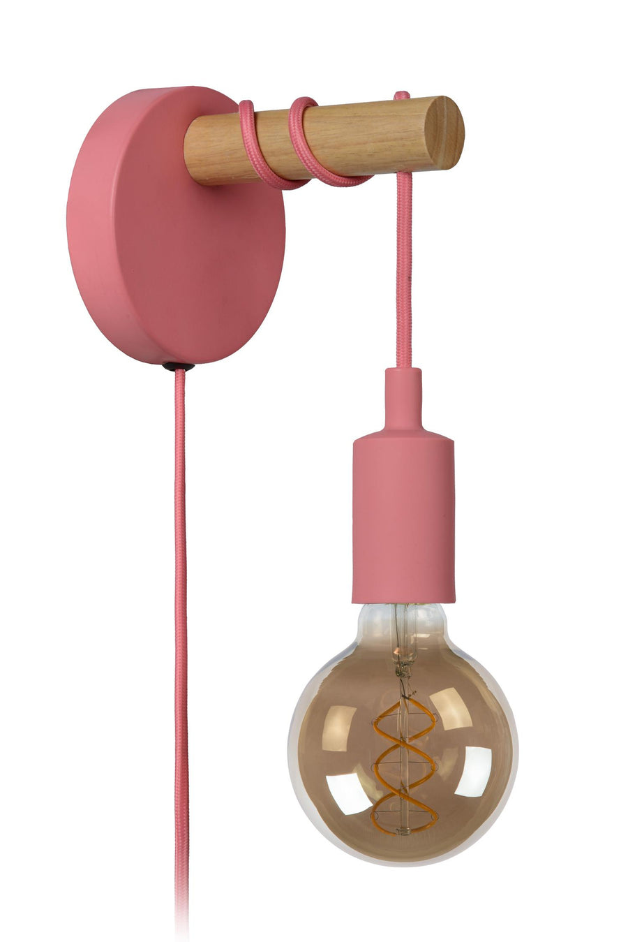 Lucide POLA wandlamp Ø 12 cm, E27, roze