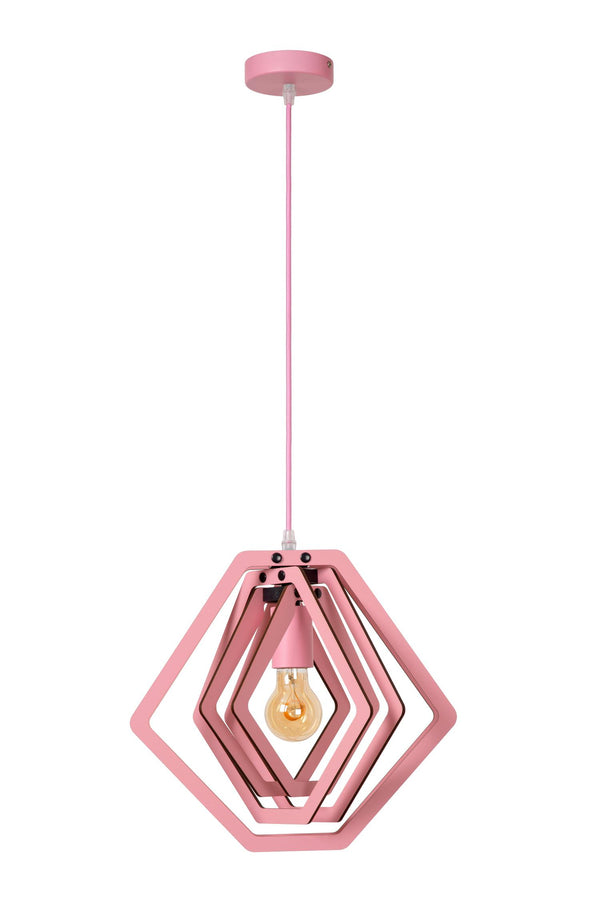 Lucide MAURO hanglamp E27, roze