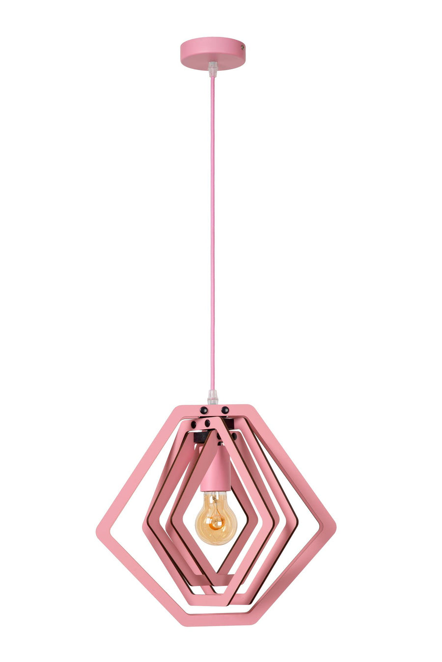 Lucide MAURO hanglamp E27, roze