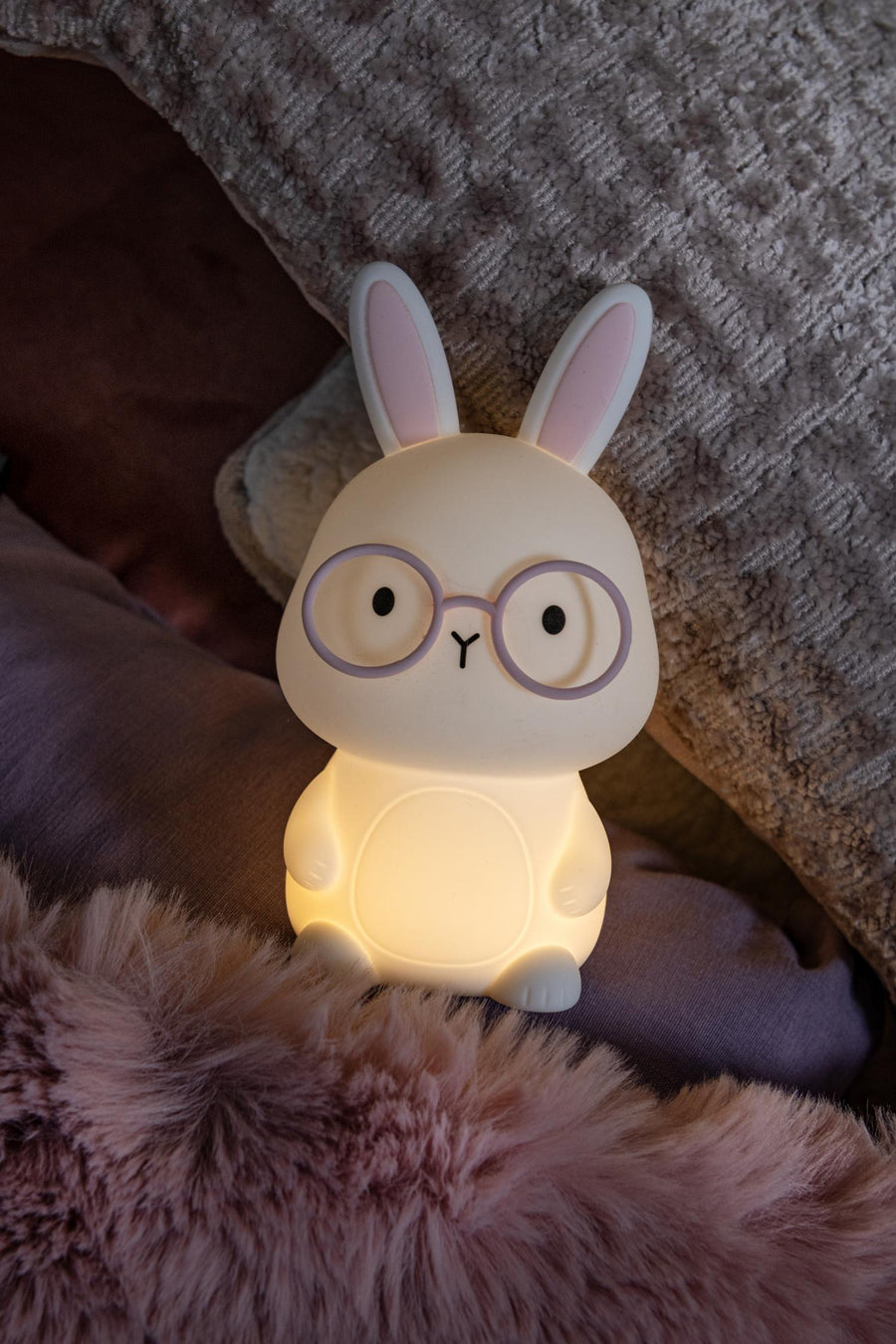 Lucide PINCHA RABBIT LED-nachtlampje voor kinderen met 3 dimstanden 0,5 W, wit
