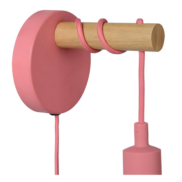 Lucide POLA wandlamp Ø 12 cm, E27, roze
