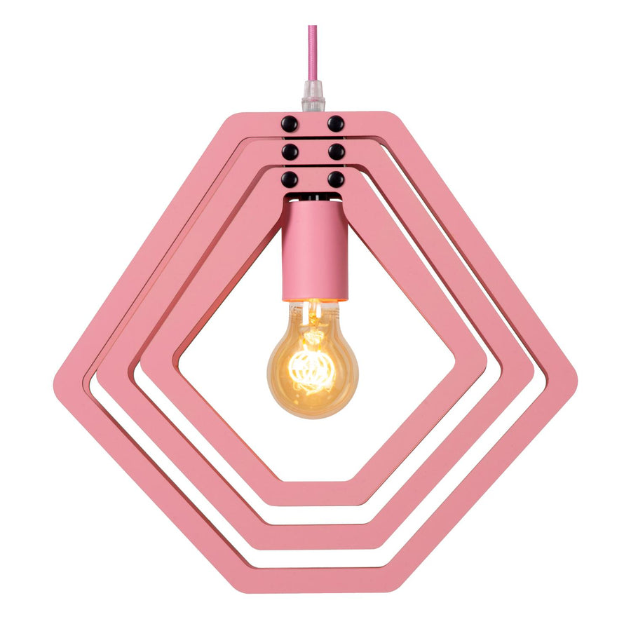 Lucide MAURO hanglamp E27, roze