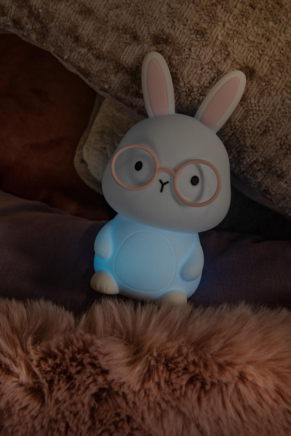 Lucide PINCHA RABBIT LED-nachtlampje voor kinderen met 3 dimstanden 0,5 W, wit
