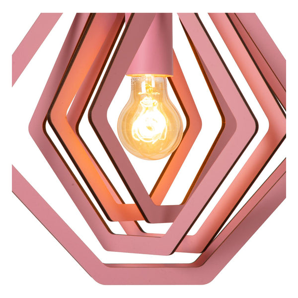 Lucide MAURO hanglamp E27, roze