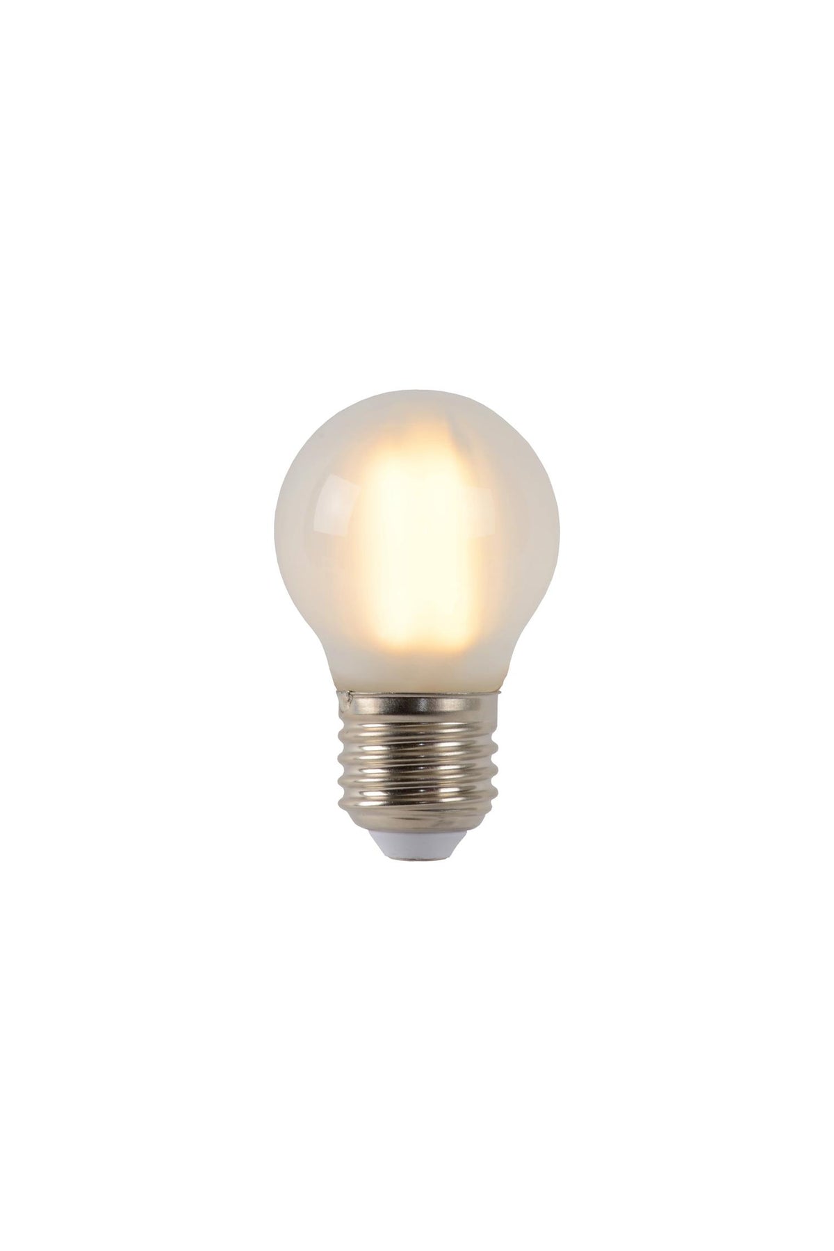 Lucide G45 dimbare LED-filamentlamp E27 Ø 4,5 cm, 4 W, 2700 K, matglas