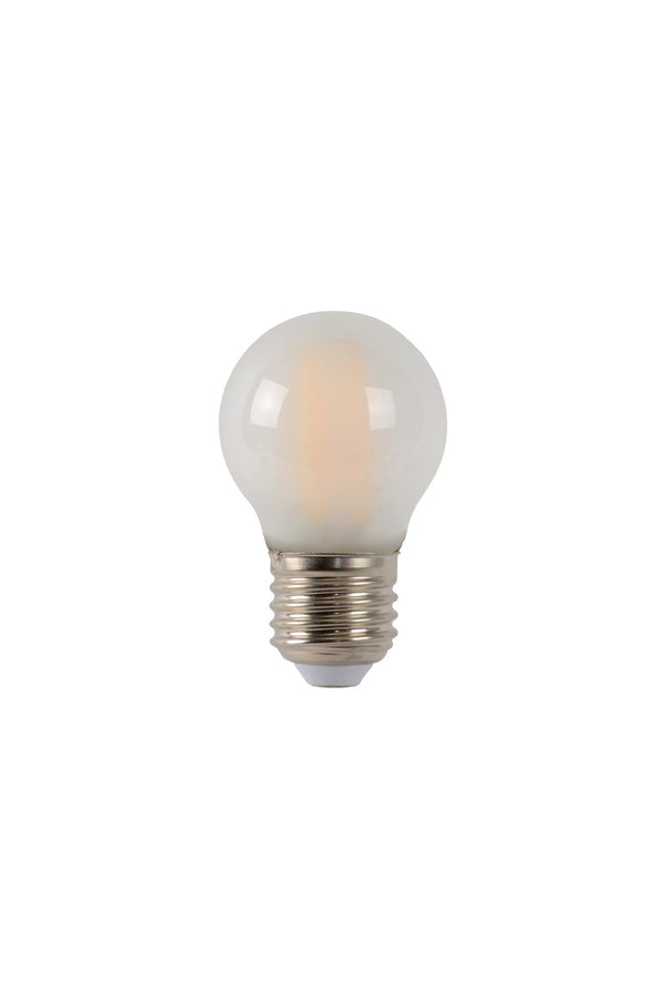 Lucide G45 dimbare LED-filamentlamp E27 Ø 4,5 cm, 4 W, 2700 K, matglas