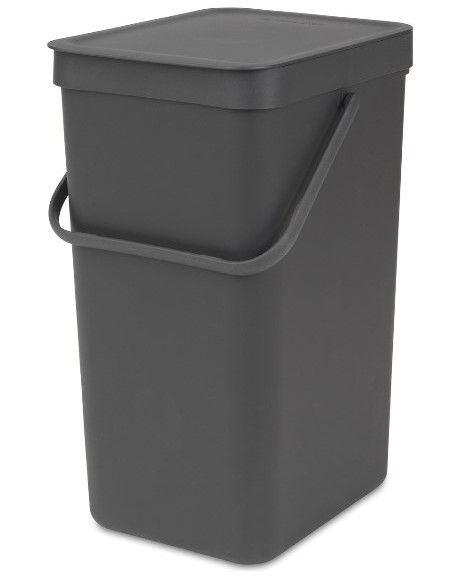 Afvalemmer Sort & Go 16 ltr, Grey