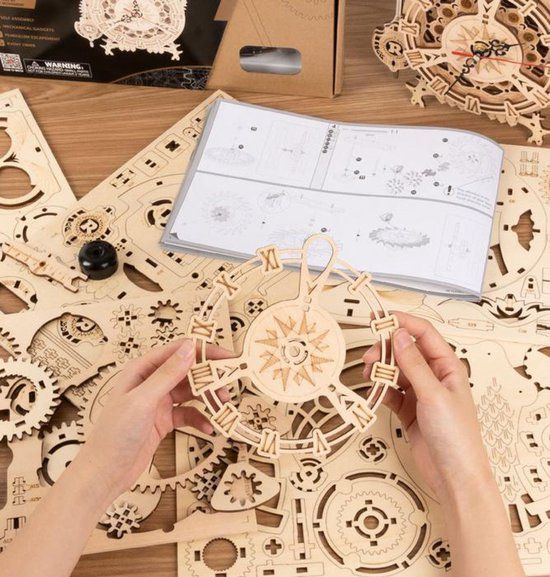 Robotime Owl Clock nieuw