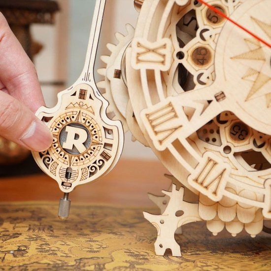 Robotime Owl Clock nieuw
