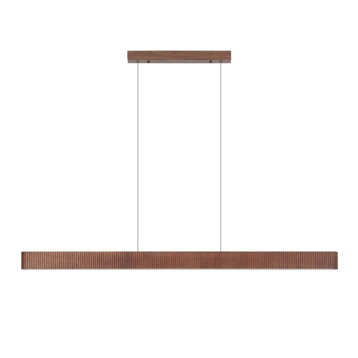 Lucide BANNISTER dimbare LED-hanglamp 30 W, 2200–3000 K, donkere houtlook