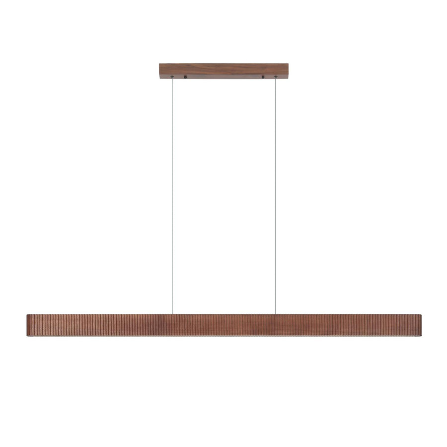 Lucide BANNISTER dimbare LED-hanglamp 30 W, 2200–3000 K, donkere houtlook