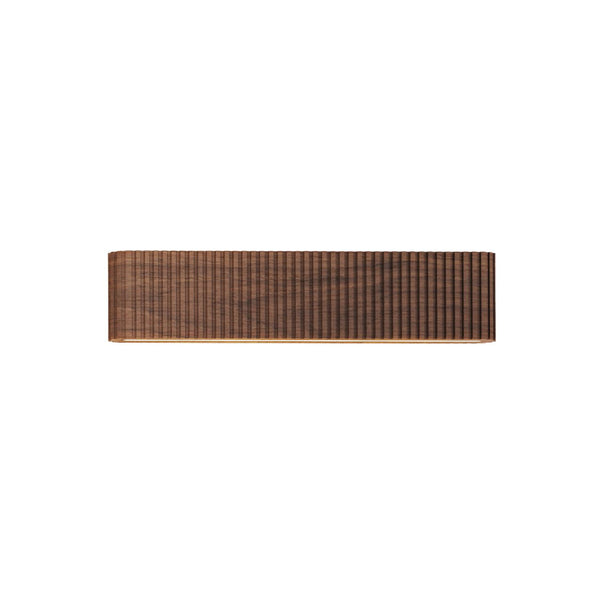 Lucide BANNISTER dimbare LED-wandlamp 2 × 7 W, 2200–3000 K, donkere houtlook