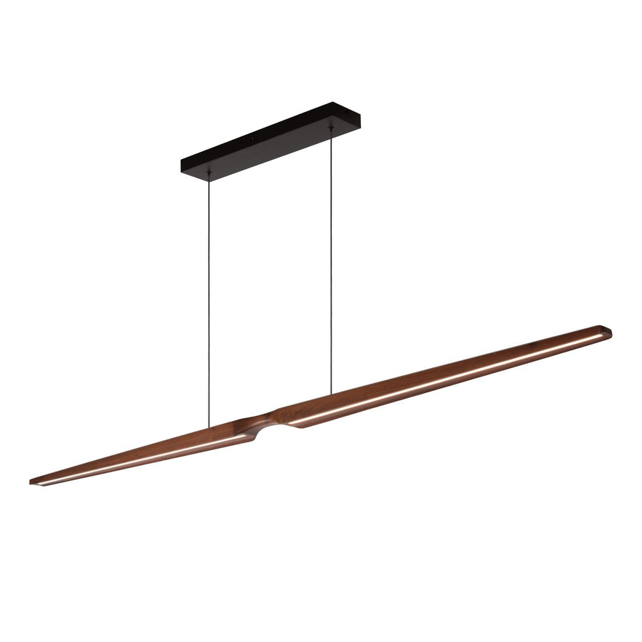 Lucide HALMSTAD dimbare LED-hanglamp 28 W, 2200–4000 K, donkere houtlook