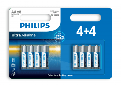 Philips Ultra Alkaline AA/LR6 blister 4+4