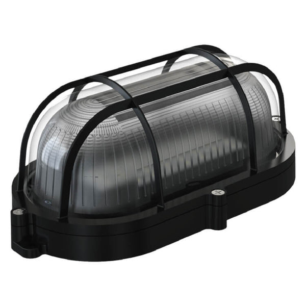 Ql bullie ovaal led 7w ip65 zwart